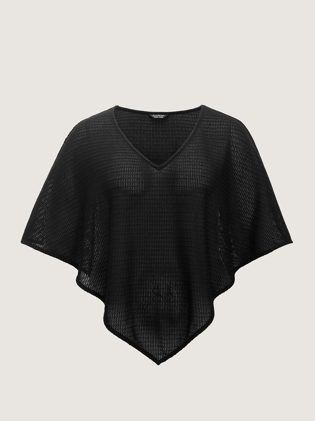 Dolman Sleeve Cut Out Loose Triangle Hem T-Shirt