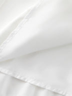 Notched Collar Shirred Waist Pocket Mini Dress