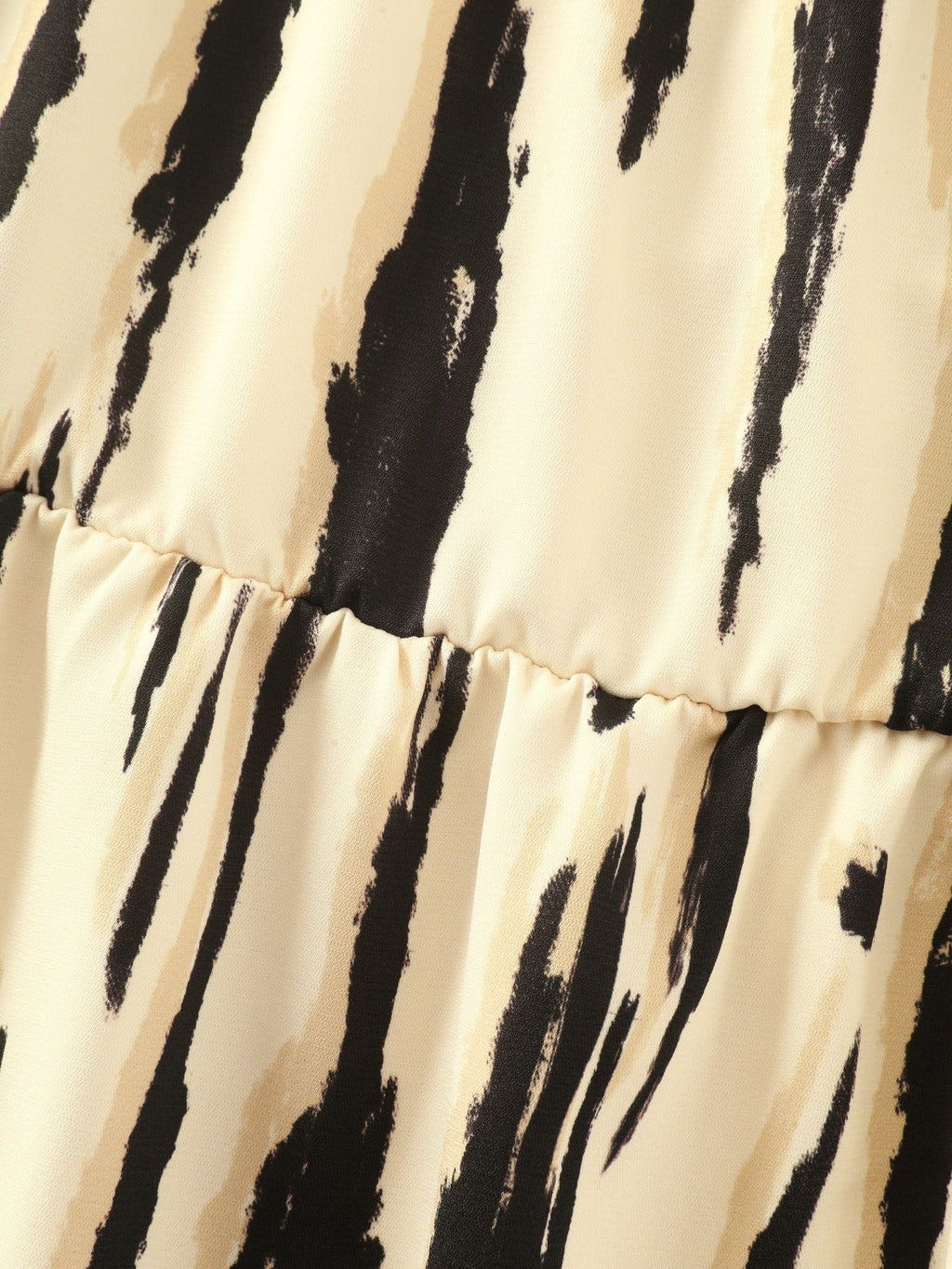 Abstract Print Off Shoulder Side Slit Midi Dress