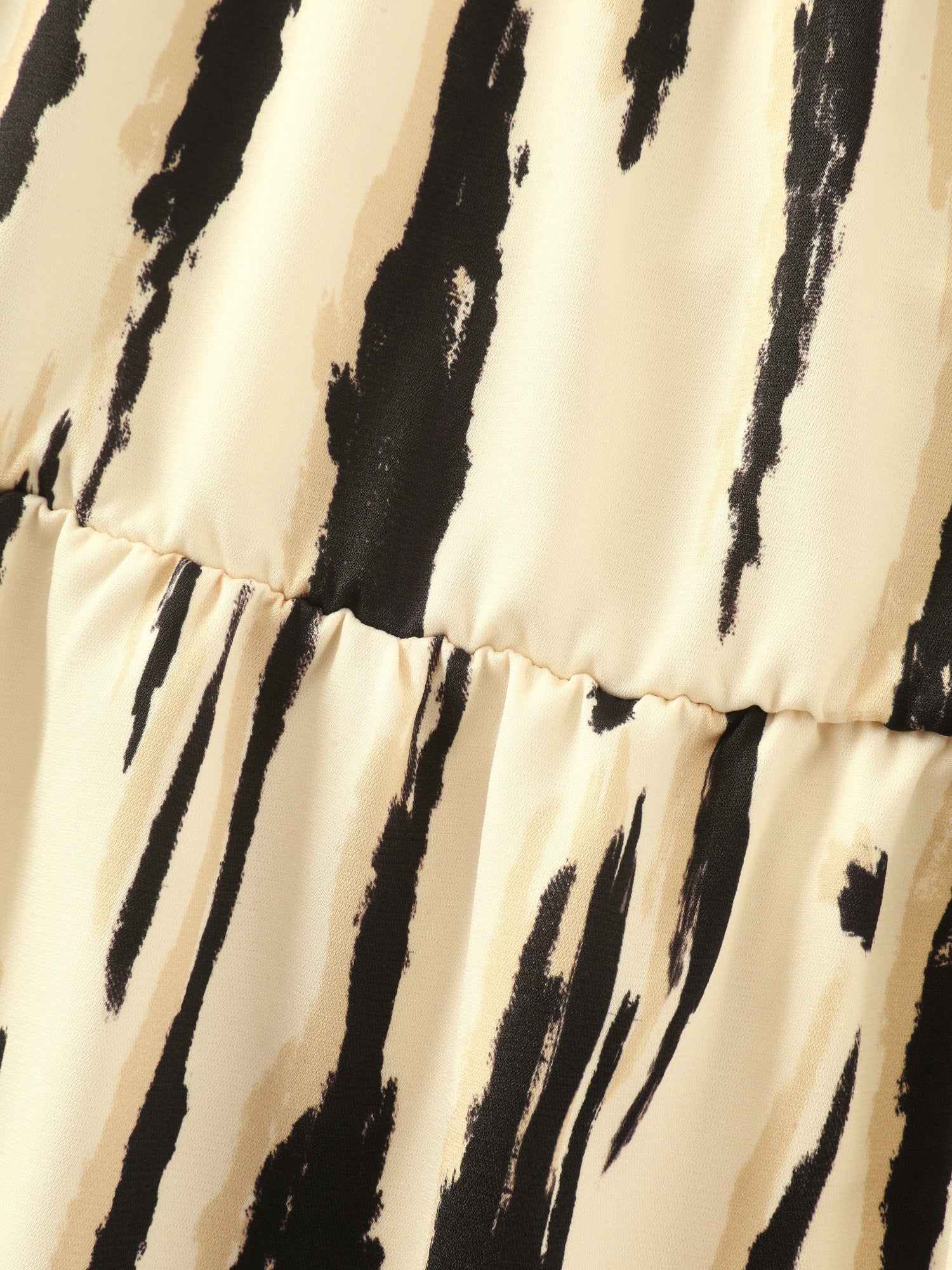 Abstract Print Off Shoulder Side Slit Midi Dress