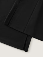 Solid Pocket Split Hem Flared Pants