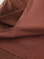 Solid Side Ruched Asymmetrical Hem Tank Top