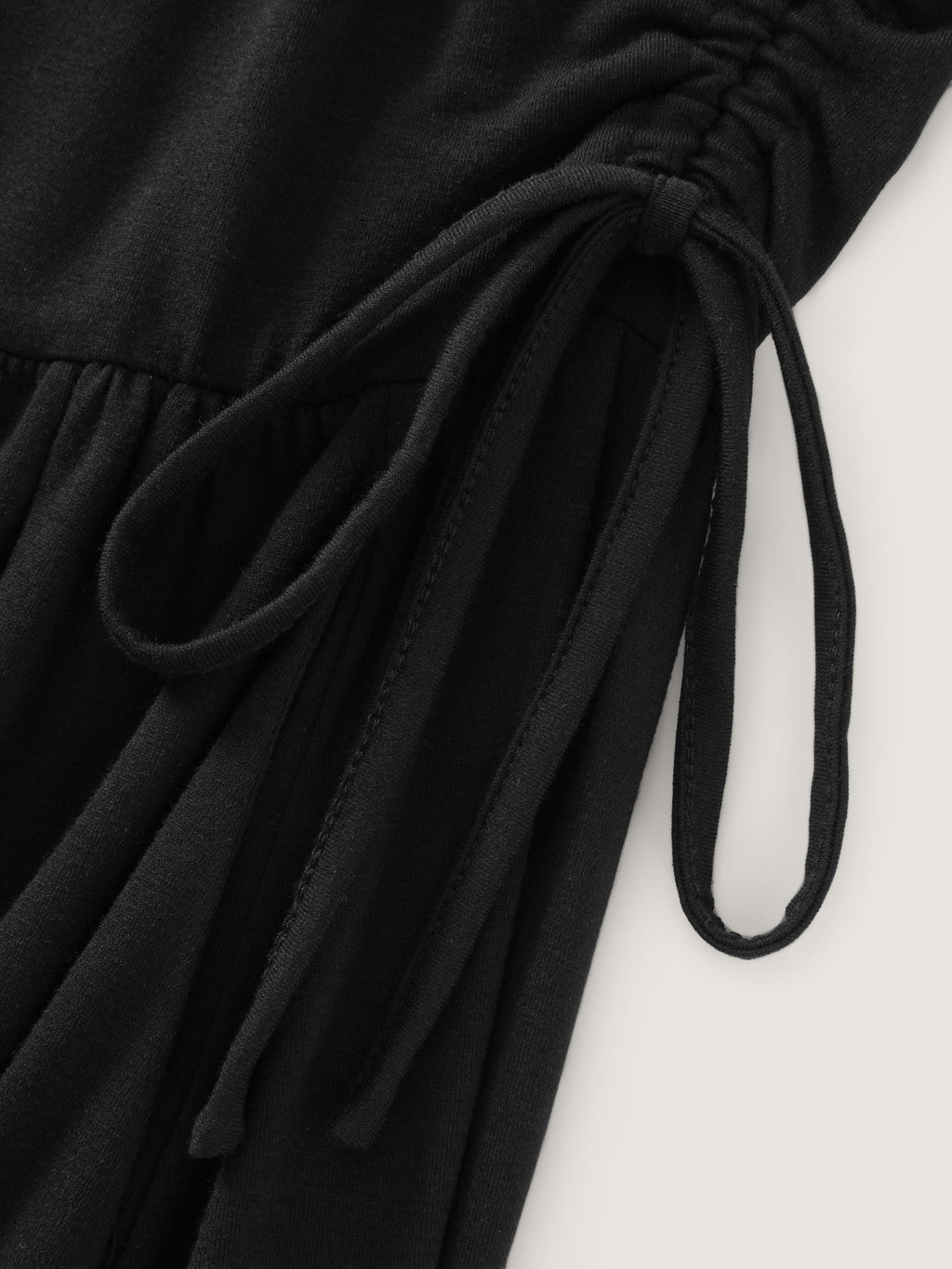 Supersoft Square Neck Adjustable Side Tie Midi Dress