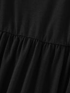 Supersoft Square Neck Adjustable Side Tie Midi Dress