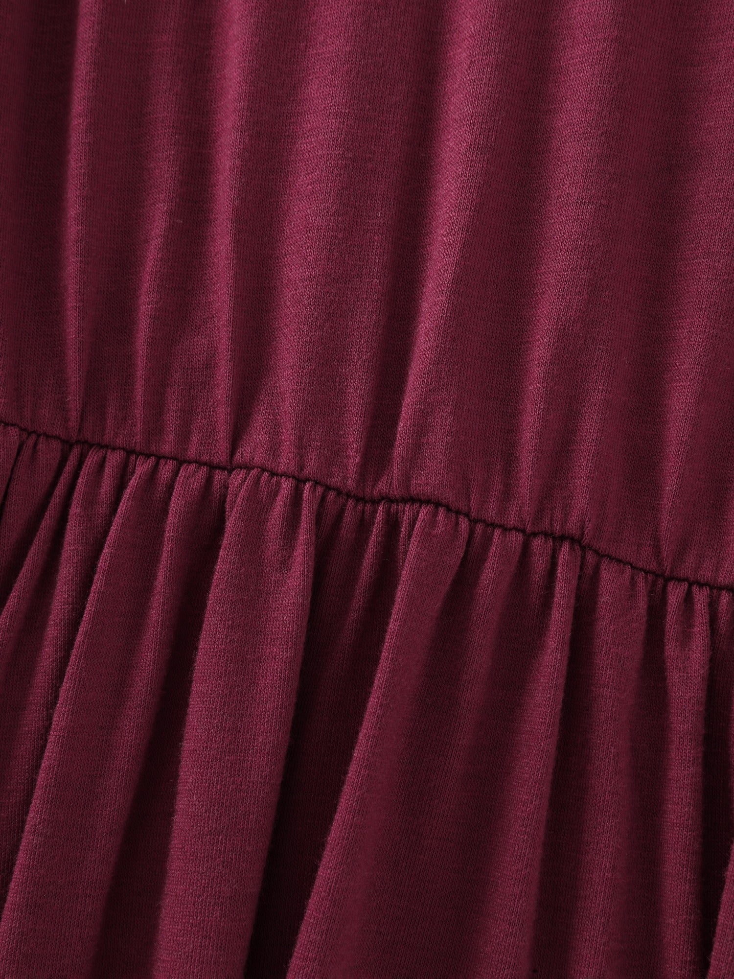 Supersoft Square Neck Side Drawstring Midi Dress