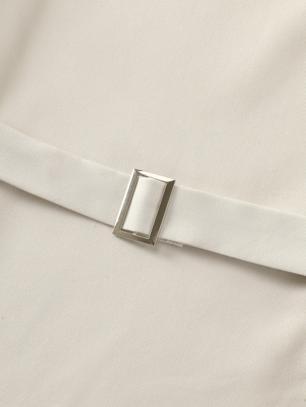 V Neck Plain Back Adjustable Belt Vest