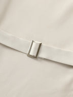 V Neck Plain Back Adjustable Belt Vest