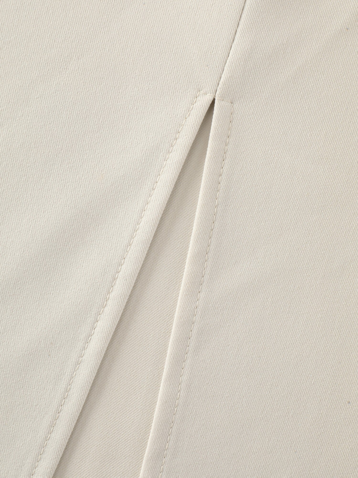 Minimal Solid Back Split A Line Midi Skirt
