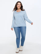 Classic Solid Crew Neck Button Down Knit Cardigan