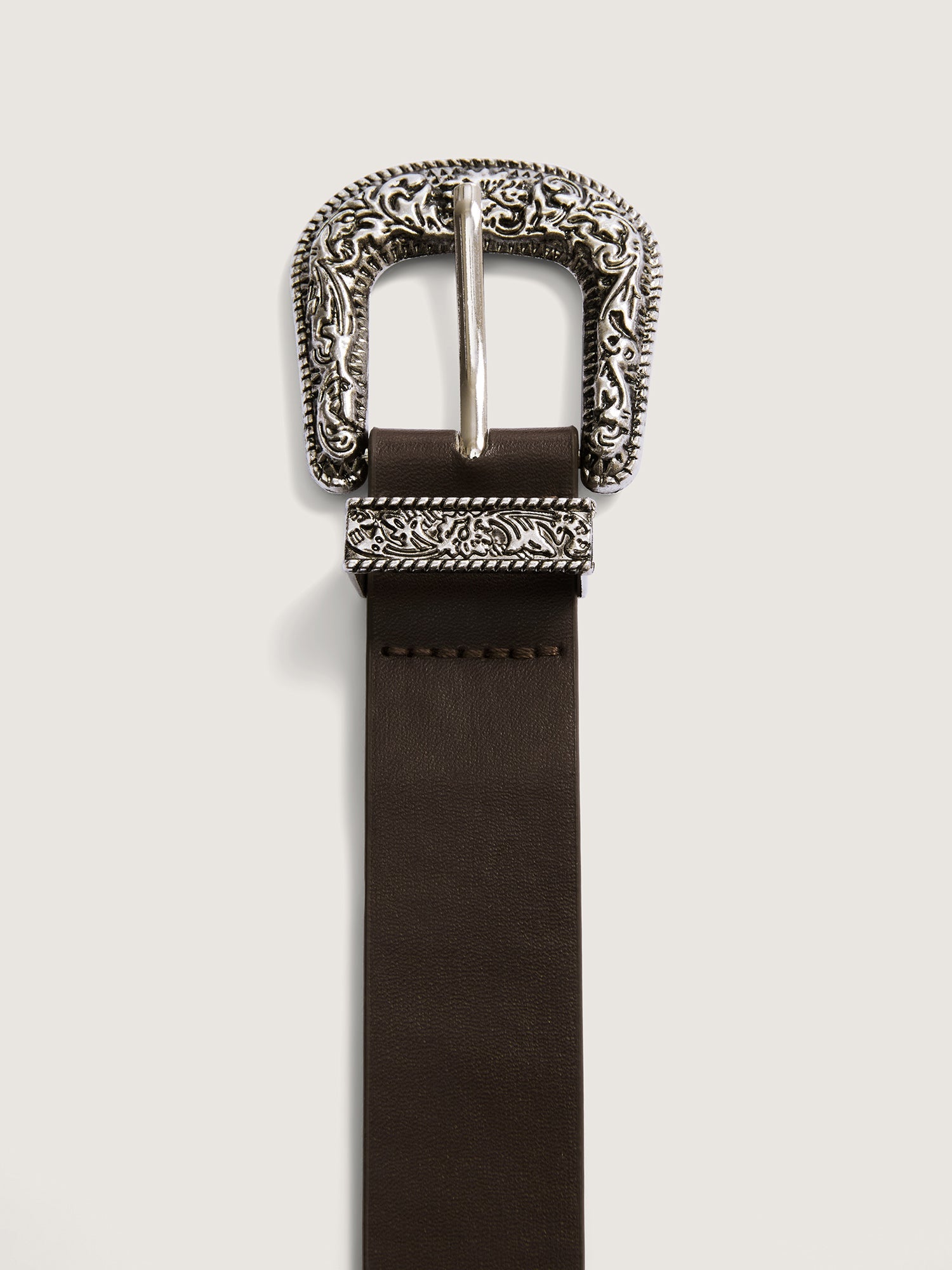 Vintage Engraved Extended Thin Belt