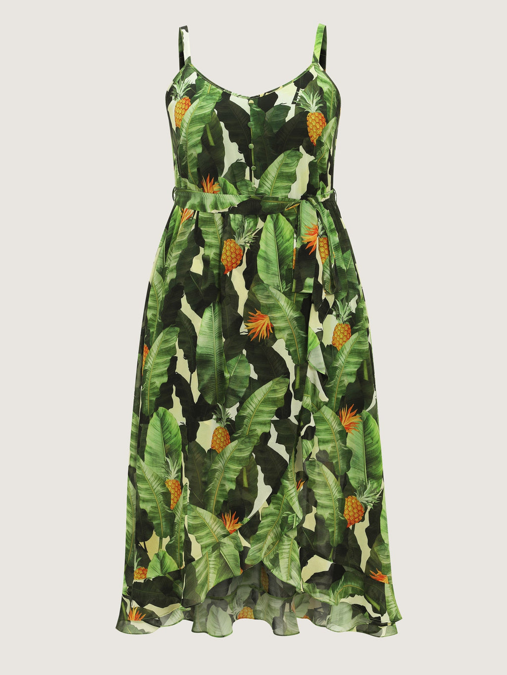 Breathabel Tropical Vacation Print Midi Dress